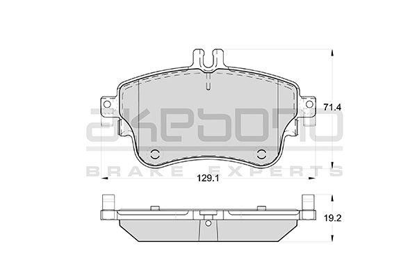 Akebono AN-4789WKE Brake Pad Set, disc brake AN4789WKE: Buy near me in Poland at 2407.PL - Good price!