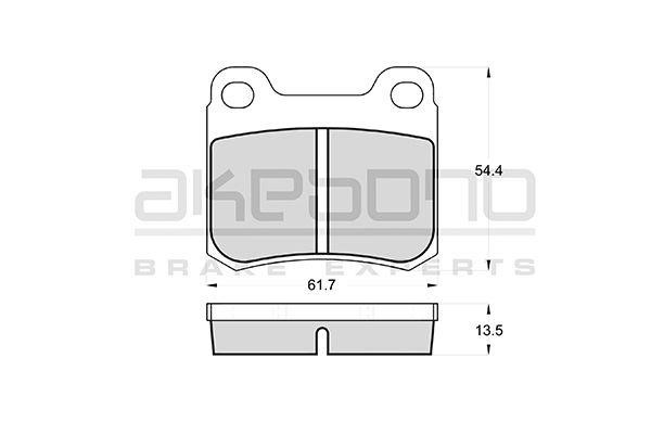 Akebono AN-4502KE Klocki hamulcowe, zestaw AN4502KE: Dobra cena w Polsce na 2407.PL - Kup Teraz!