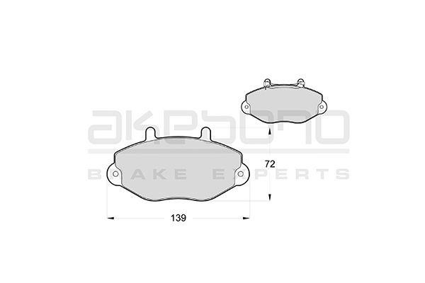 Akebono AN-4578WK Brake Pad Set, disc brake AN4578WK: Buy near me in Poland at 2407.PL - Good price!