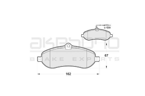 Akebono AN-4452WK Brake Pad Set, disc brake AN4452WK: Buy near me in Poland at 2407.PL - Good price!