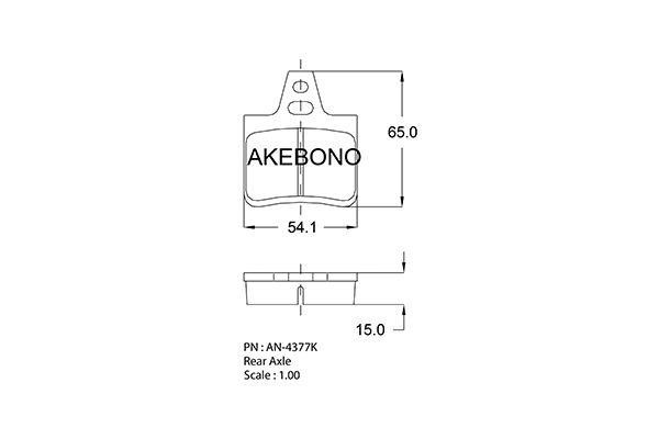 Akebono AN-4377KE Scheibenbremsbeläge, Set AN4377KE: Kaufen Sie zu einem guten Preis in Polen bei 2407.PL!