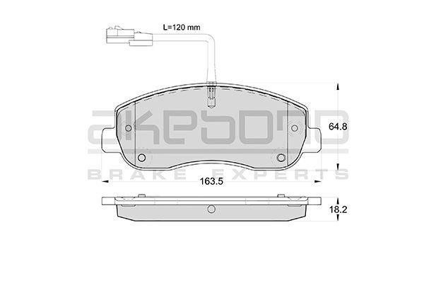 Akebono AN-4687WKE Тормозные колодки дисковые, комплект AN4687WKE: Отличная цена - Купить в Польше на 2407.PL!