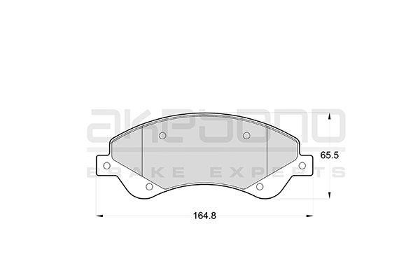 Akebono AN-4488WKE Тормозные колодки дисковые, комплект AN4488WKE: Отличная цена - Купить в Польше на 2407.PL!