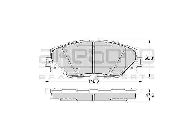 Akebono AN-732KE Brake Pad Set, disc brake AN732KE: Buy near me in Poland at 2407.PL - Good price!