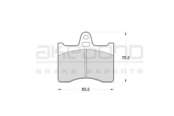 Akebono AN-4252K Brake Pad Set, disc brake AN4252K: Buy near me in Poland at 2407.PL - Good price!