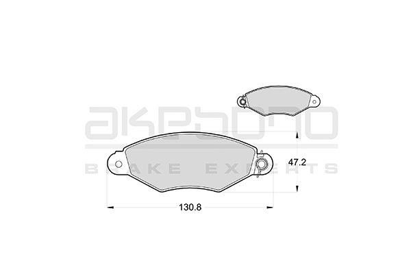 Akebono AN-4056KE Klocki hamulcowe, zestaw AN4056KE: Dobra cena w Polsce na 2407.PL - Kup Teraz!