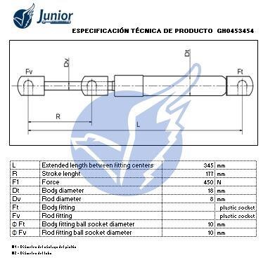 Motorhaubegasdruckfeder Junior GH0453454