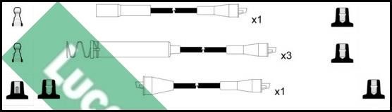 Lucas Electrical LUC4185 Дроти високовольтні, комплект LUC4185: Приваблива ціна - Купити у Польщі на 2407.PL!
