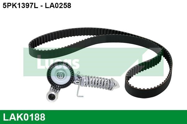 Lucas diesel LAK0188 Drive belt kit LAK0188: Buy near me in Poland at 2407.PL - Good price!
