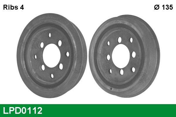 TRW LPD0112 Belt Pulley, crankshaft LPD0112: Buy near me at 2407.PL in Poland at an Affordable price!