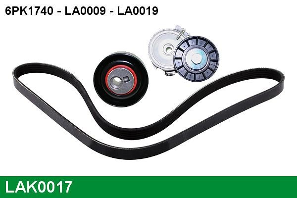 Lucas diesel LAK0017 Комплект ремня генератора LAK0017: Отличная цена - Купить в Польше на 2407.PL!
