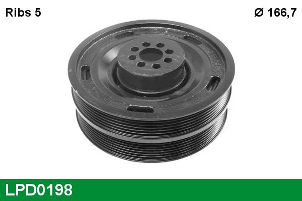 Lucas diesel LPD0198 Belt Pulley, crankshaft LPD0198: Buy near me at 2407.PL in Poland at an Affordable price!
