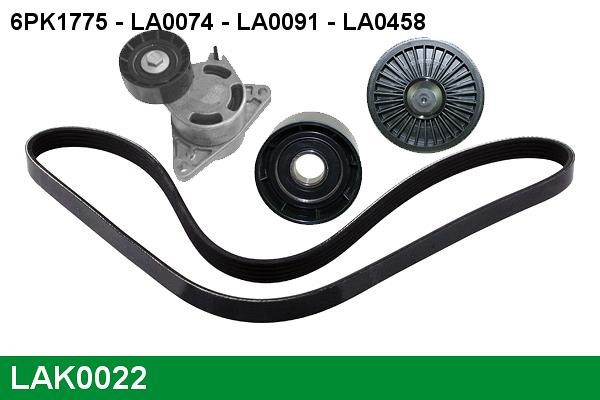 Lucas diesel LAK0022 Drive belt kit LAK0022: Buy near me in Poland at 2407.PL - Good price!