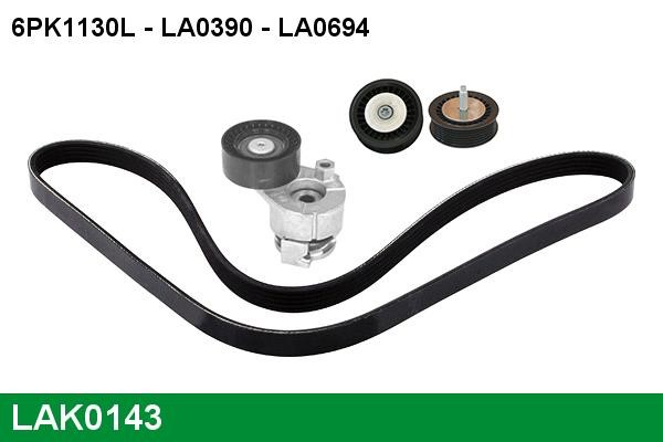 Lucas diesel LAK0143 Комплект ремня генератора LAK0143: Отличная цена - Купить в Польше на 2407.PL!