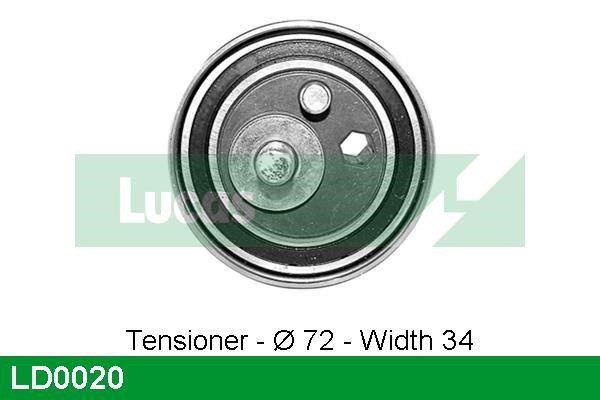 Lucas diesel LD0020 Tensioner pulley, timing belt LD0020: Buy near me in Poland at 2407.PL - Good price!