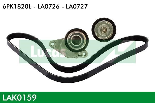 Lucas diesel LAK0159 Drive belt kit LAK0159: Buy near me in Poland at 2407.PL - Good price!