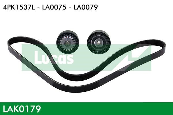 Lucas diesel LAK0179 Drive belt kit LAK0179: Buy near me in Poland at 2407.PL - Good price!