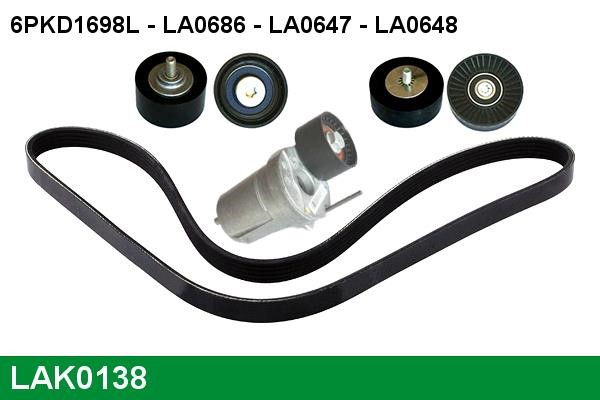 Lucas diesel LAK0138 Drive belt kit LAK0138: Buy near me in Poland at 2407.PL - Good price!