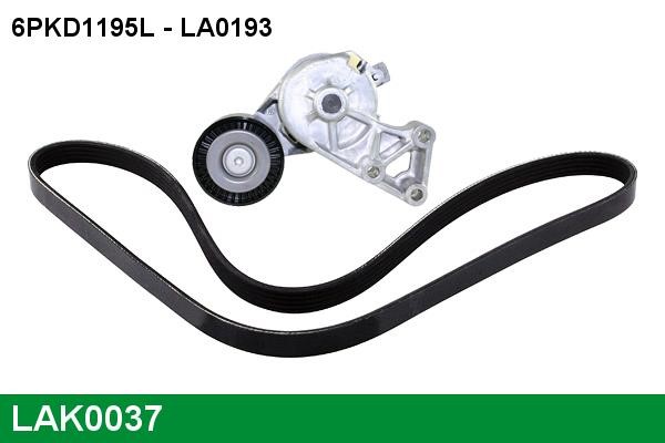 Lucas diesel LAK0037 Комплект ременя генератора LAK0037: Приваблива ціна - Купити у Польщі на 2407.PL!