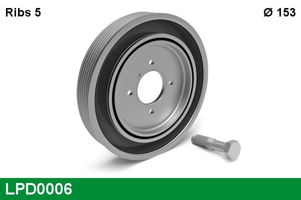 Lucas diesel LPD0006 Belt Pulley, crankshaft LPD0006: Buy near me at 2407.PL in Poland at an Affordable price!