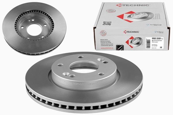 Protechnic PRD2559 Front brake disc ventilated PRD2559: Buy near me in Poland at 2407.PL - Good price!