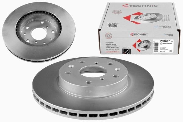 Protechnic PRD2497 Front brake disc ventilated PRD2497: Buy near me in Poland at 2407.PL - Good price!