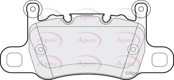 APEC braking PAD2128 Гальмівні колодки, комплект PAD2128: Приваблива ціна - Купити у Польщі на 2407.PL!