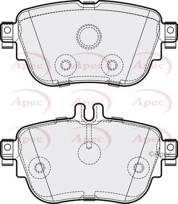 APEC braking PAD2174 Гальмівні колодки, комплект PAD2174: Приваблива ціна - Купити у Польщі на 2407.PL!