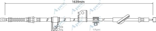 APEC braking CAB1220 Трос гальма стоянки CAB1220: Приваблива ціна - Купити у Польщі на 2407.PL!