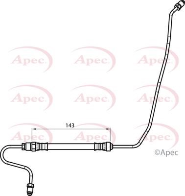 APEC braking HOS4148 Тормозной шланг HOS4148: Отличная цена - Купить в Польше на 2407.PL!