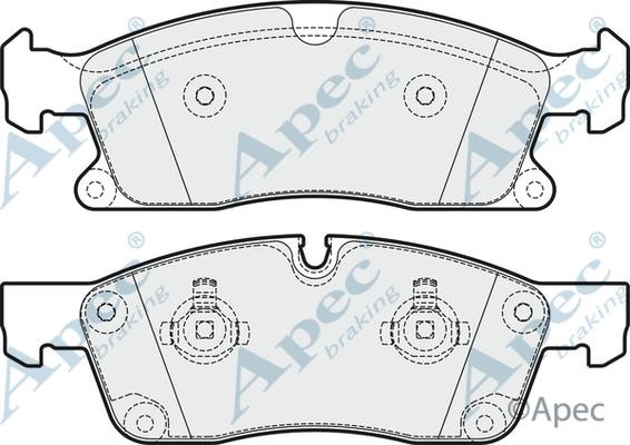 APEC braking PAD1924B Brake Pad Set, disc brake PAD1924B: Buy near me at 2407.PL in Poland at an Affordable price!
