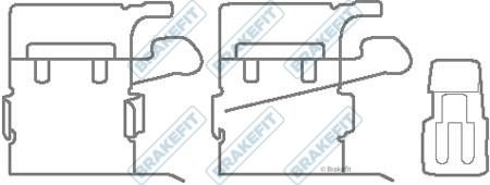 APEC braking BKT1145 Mounting kit brake pads BKT1145: Buy near me in Poland at 2407.PL - Good price!