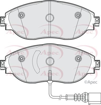 APEC braking PAD2304 Brake Pad Set, disc brake PAD2304: Buy near me in Poland at 2407.PL - Good price!
