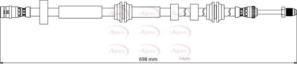 APEC braking HOS4190 Тормозной шланг HOS4190: Отличная цена - Купить в Польше на 2407.PL!