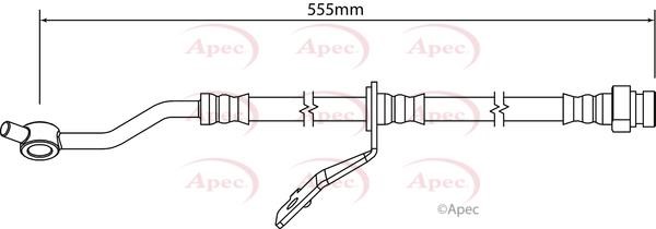APEC braking HOS4260 Тормозной шланг HOS4260: Отличная цена - Купить в Польше на 2407.PL!