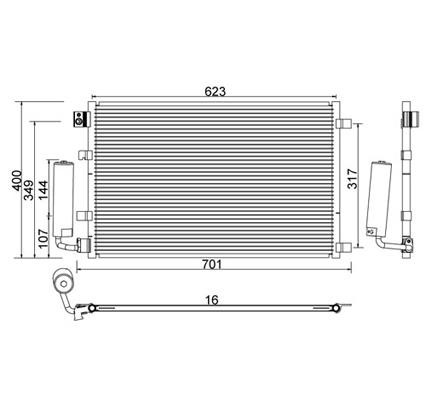 Радіатор кондиціонера (Конденсатор) Power max 7110272