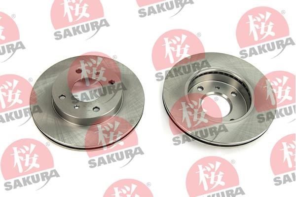 Sakura 604-10-4080 Тормозной диск передний вентилируемый 604104080: Отличная цена - Купить в Польше на 2407.PL!