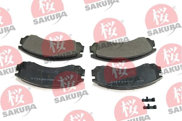 Sakura 600-50-4315 Brake Pad Set, disc brake 600504315: Buy near me in Poland at 2407.PL - Good price!