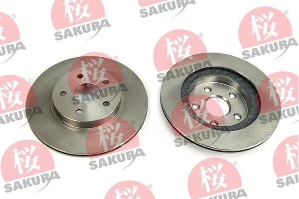 Sakura 604-20-3910 Front brake disc ventilated 604203910: Buy near me in Poland at 2407.PL - Good price!