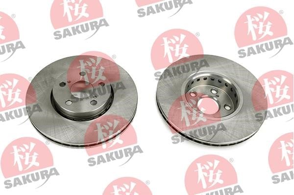 Sakura 604-20-3874 Front brake disc ventilated 604203874: Buy near me at 2407.PL in Poland at an Affordable price!