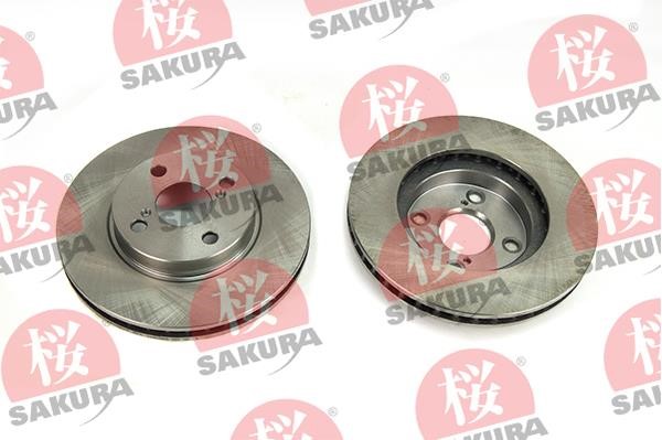 Sakura 604-20-3859 Front brake disc ventilated 604203859: Buy near me in Poland at 2407.PL - Good price!
