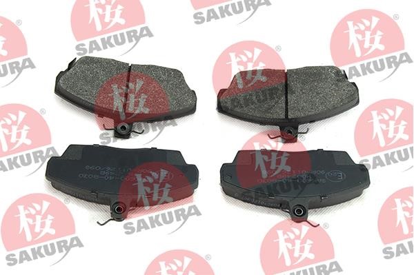 Sakura 600-40-8030 Тормозные колодки дисковые, комплект 600408030: Отличная цена - Купить в Польше на 2407.PL!
