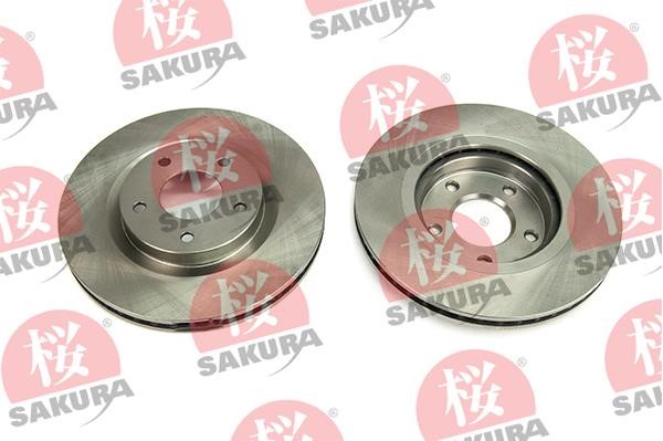 Sakura 604-10-4005 Front brake disc ventilated 604104005: Buy near me in Poland at 2407.PL - Good price!