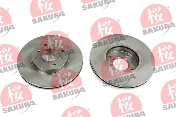 Sakura 604-10-4145 Front brake disc ventilated 604104145: Buy near me in Poland at 2407.PL - Good price!