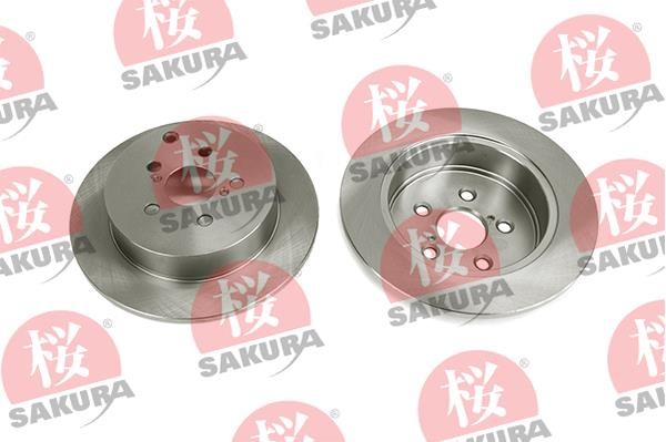 Sakura 605-20-3720 Rear brake disc, non-ventilated 605203720: Buy near me in Poland at 2407.PL - Good price!