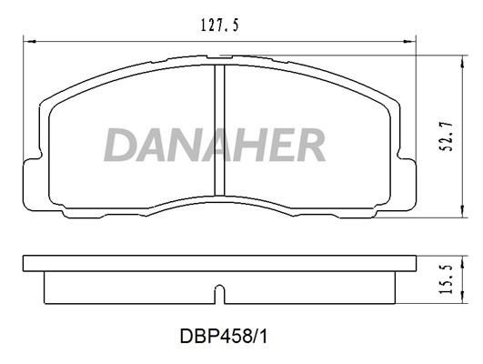 Danaher DBP458/1 Brake Pad Set, disc brake DBP4581: Buy near me in Poland at 2407.PL - Good price!