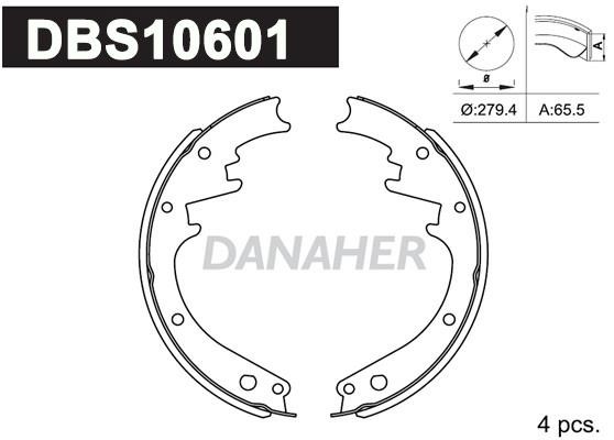 Danaher DBS10601 Brake shoe set DBS10601: Buy near me in Poland at 2407.PL - Good price!