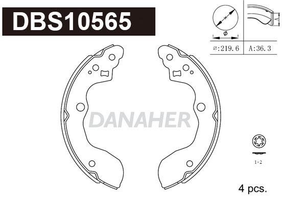 Danaher DBS10565 Brake shoe set DBS10565: Buy near me in Poland at 2407.PL - Good price!