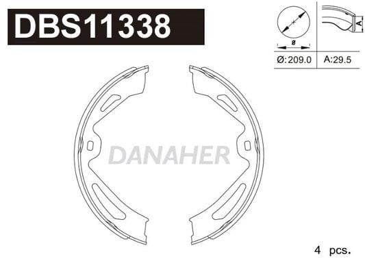 Danaher DBS11338 Колодки тормозные барабанные, комплект DBS11338: Отличная цена - Купить в Польше на 2407.PL!