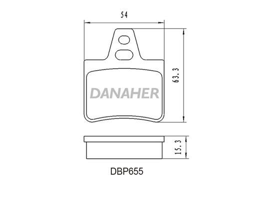 Danaher DBP655 Тормозные колодки дисковые, комплект DBP655: Отличная цена - Купить в Польше на 2407.PL!
